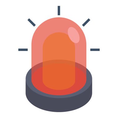 Tehlike alarm vektörü biyometrik tasarım 