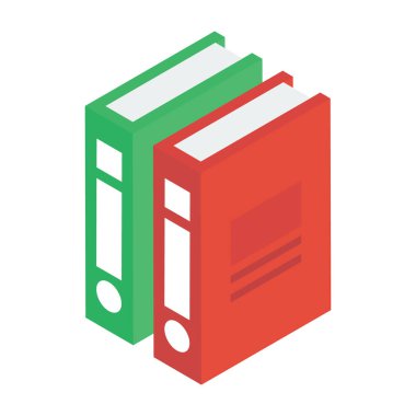 Isometrik simge vektöründeki dosyalar 