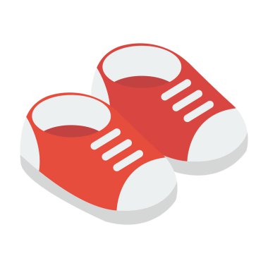 Sneaker ayakkabı isometrik simge vektör
