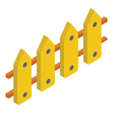 Biyometrik tasarımda bahçe çit vektörü 