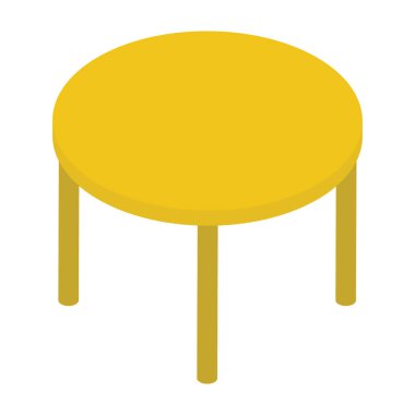 Sehpa vektör isometrik tasarımı 