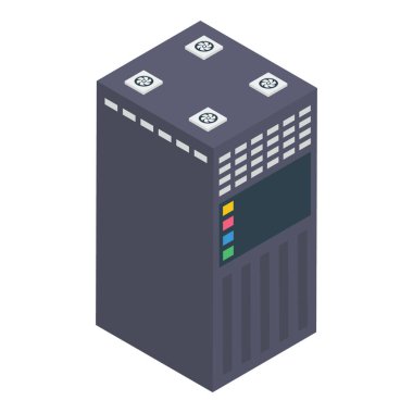 Veri sunucusu raf vektör tasarımı 