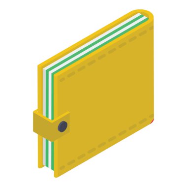 Biyometrik tasarımda para cüzdan simgesi 