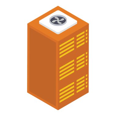 Veri sunucusu raf vektör tasarımı 