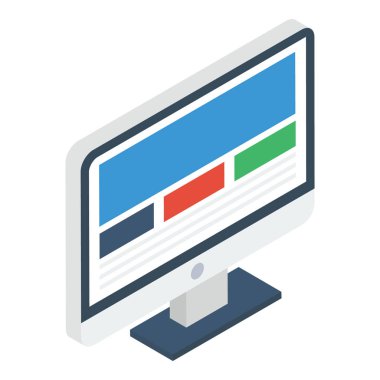 Biyometrik tasarımda web düzeni simgesi.