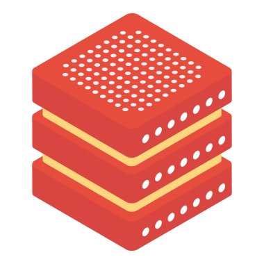 Veri sunucusu raf vektör tasarımı 