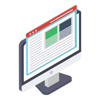 Biyometrik tasarımda web düzeni simgesi.