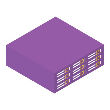 İzometrik tasarımda güç kaynağı vektörü 