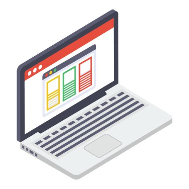 Biyometrik tasarımda web düzeni simgesi.