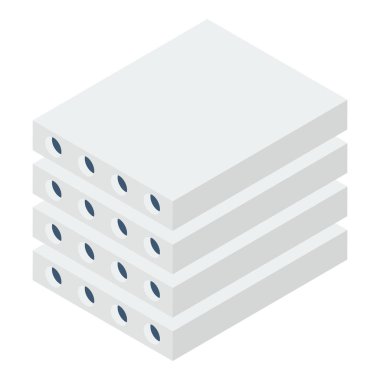 Veri sunucusu raf vektör tasarımı 