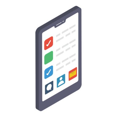 Biyometrik tasarımda kontrol listesi simgesi.