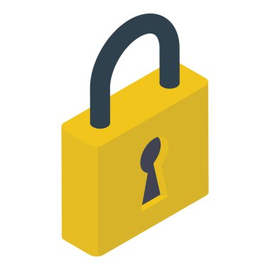 Biyometrik tasarımda asma kilit simgesi