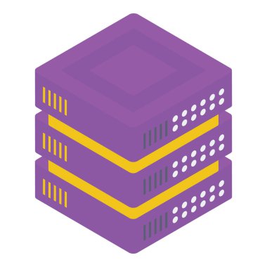 Veri sunucusu raf vektör tasarımı 