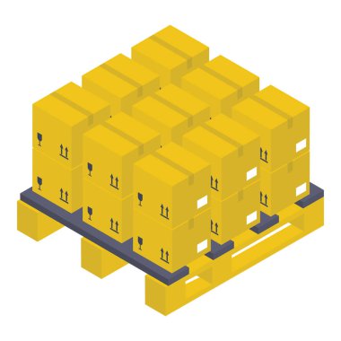 Biyometrik tasarımda karton kutu simgesi