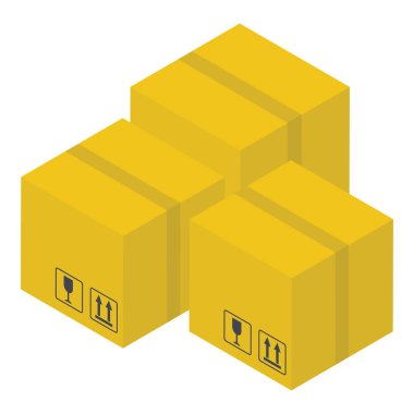 Biyometrik tasarımda karton kutu simgesi