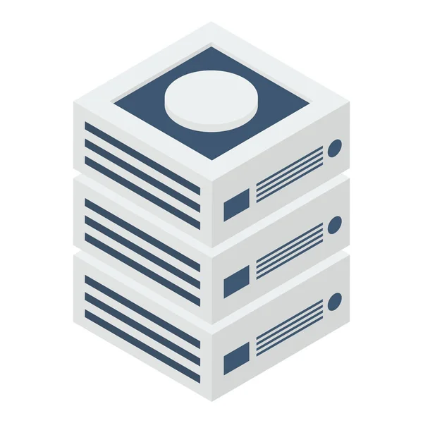 Datenserver Rack Vektor Design — Stockvektor