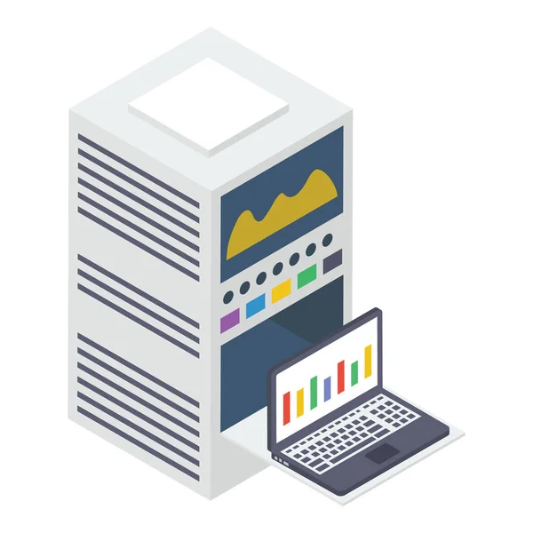 Diseño Isométrico Analítica Web — Archivo Imágenes Vectoriales