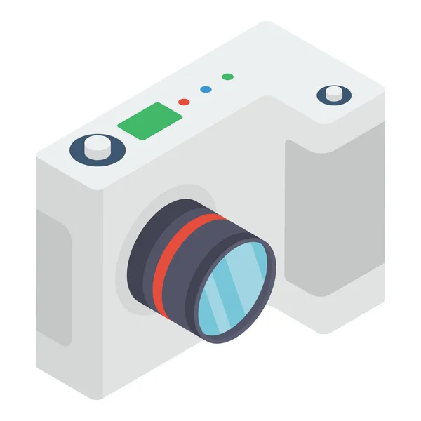 Vetor Câmera Fotográfica Design Preenchido — Vetor de Stock