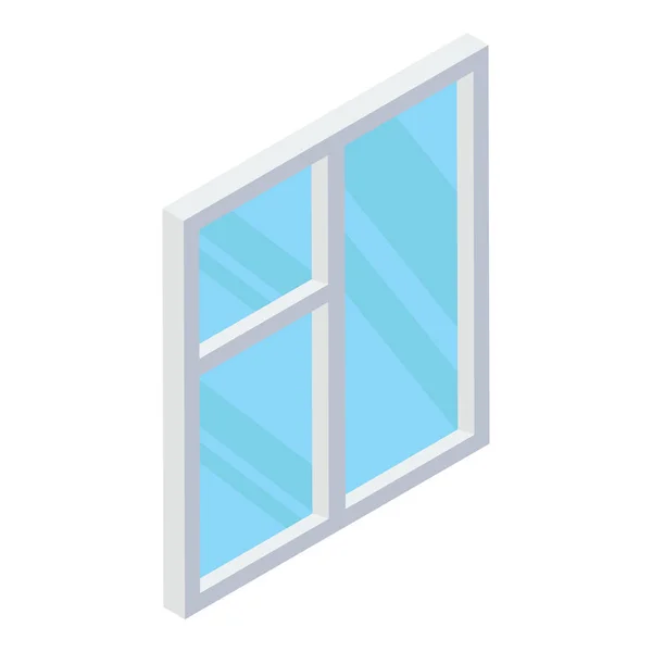 Isometrisches Design Des Glasfenstersymbols — Stockvektor