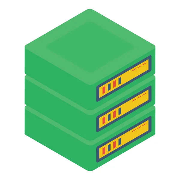 Datenserver Rack Vektor Design — Stockvektor