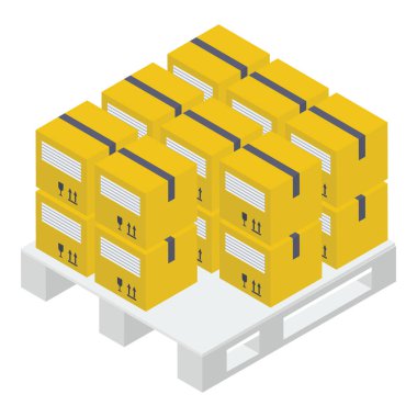 Biyometrik tasarımda karton kutu simgesi