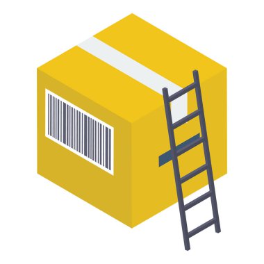 Biyometrik tasarımda karton kutu simgesi