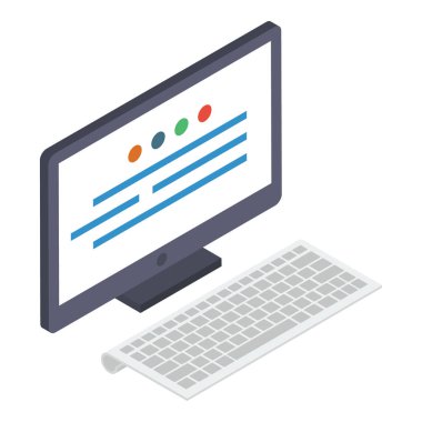 Biyometrik tasarımda web arabirimi simgesi.