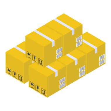 Biyometrik tasarımda karton kutu simgesi