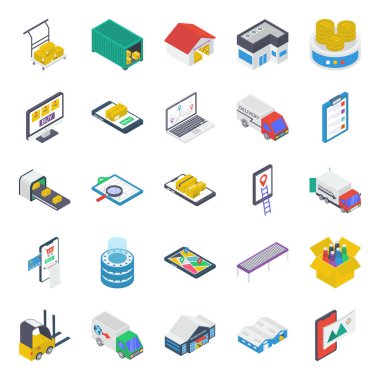 Teslimat ve Sevkiyat Simgeleri Paketi