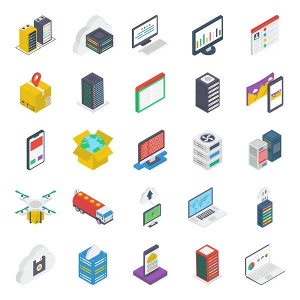 Web Düzeni Isometrik Simgeler Paketi