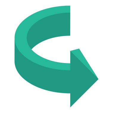 Sembol vektörünü, dairesel ok tasarımını yeniden yükle 