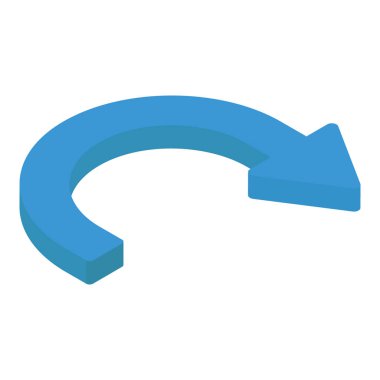 Sembol vektörünü, dairesel ok tasarımını yeniden yükle 