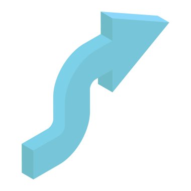 Yol gösterimi amacı için U dönüş ok vektörü 