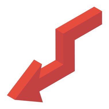 İzometrik dizaynda bükme oku tasarımı 