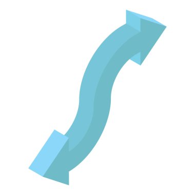 Beyaz arkaplanda iki yönlü ok vektörü izole edildi 