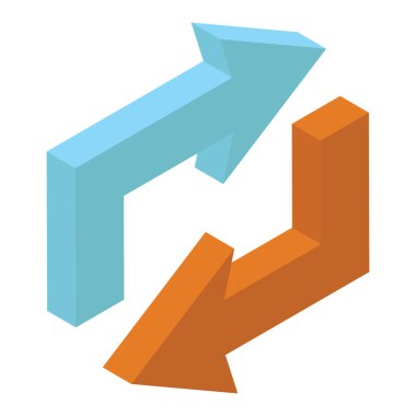 İzometrik yükleme vektörü beyaz arkaplanda izole edildi 