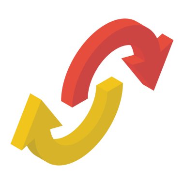 İzometrik yükleme vektörü beyaz arkaplanda izole edildi 