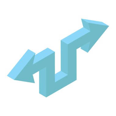 Okun yeniden boyutlandırılması olarak da bilinen yönü gösteren bir ok 