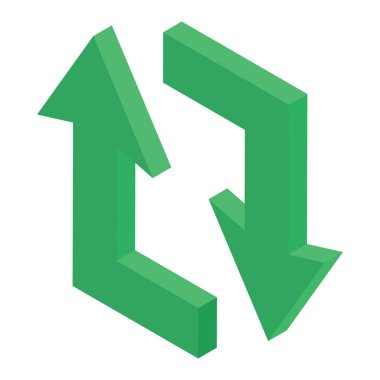 İzometrik yükleme vektörü beyaz arkaplanda izole edildi 