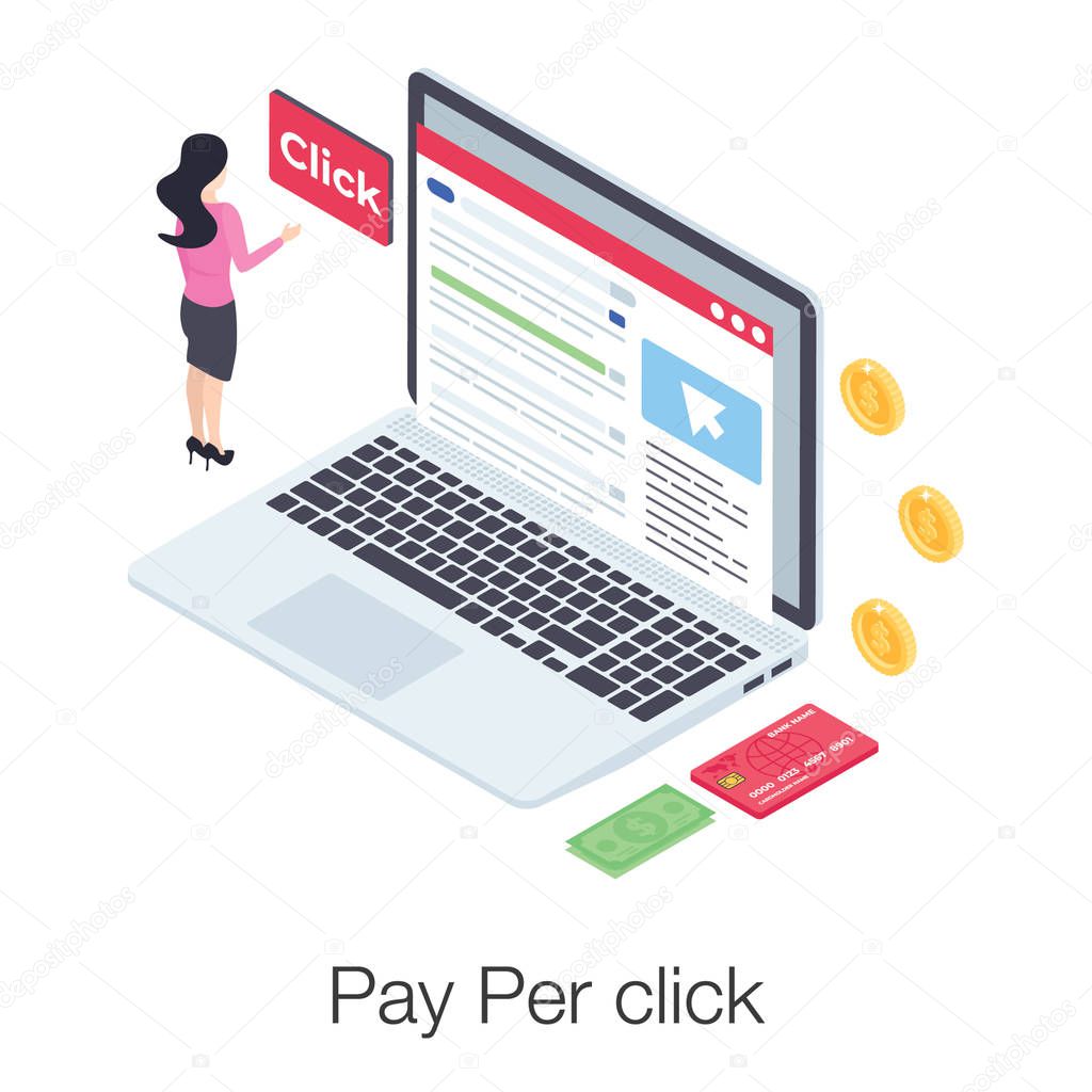 Internet advertisement cost known as pay per click 