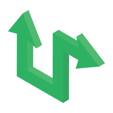 Yön ok vektörü, iki yönlü yol yönü 