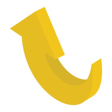 İzometrik dizaynda ok vektörünü bük 