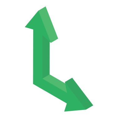 Beyaz arkaplanda izole edilmiş ok tasarımı 