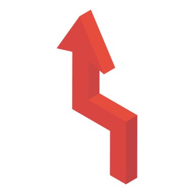 Yukarı doğru ok vektörü, okun izometrik vektörü 