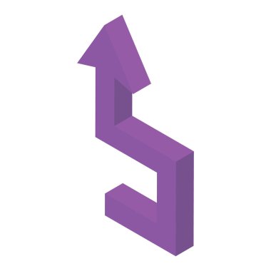 Yukarı doğru ok vektörü, okun izometrik vektörü 