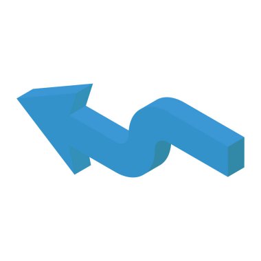 Sol oku bükmenin Isometric tasarımı 