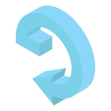 İzometrik dizaynda esnek kemer oku 