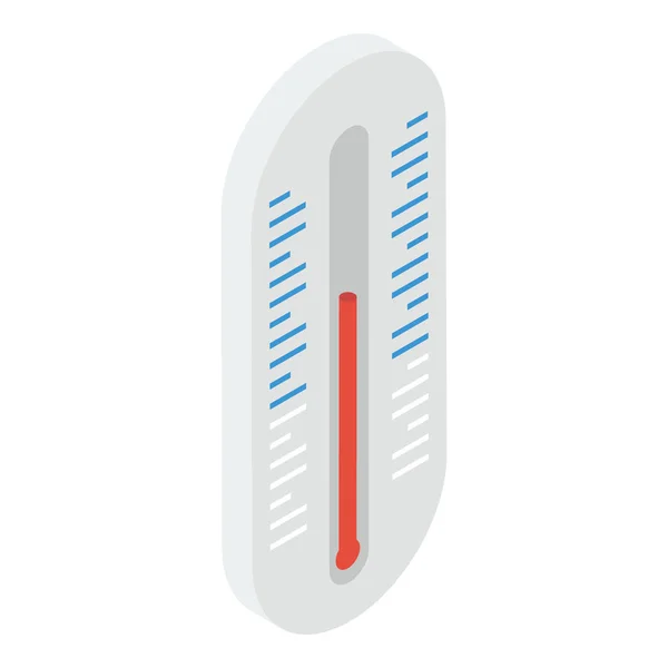 Conceptual Icon Thermometer Icon Wihte Background — Stock Vector