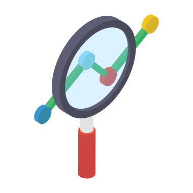 Beyaz arkaplan üzerindeki trend analiz vektörü, veri analizi 