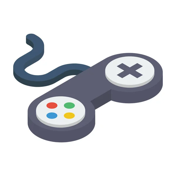 Gaming Pad Vector Geïsoleerd Witte Achtergrond — Stockvector